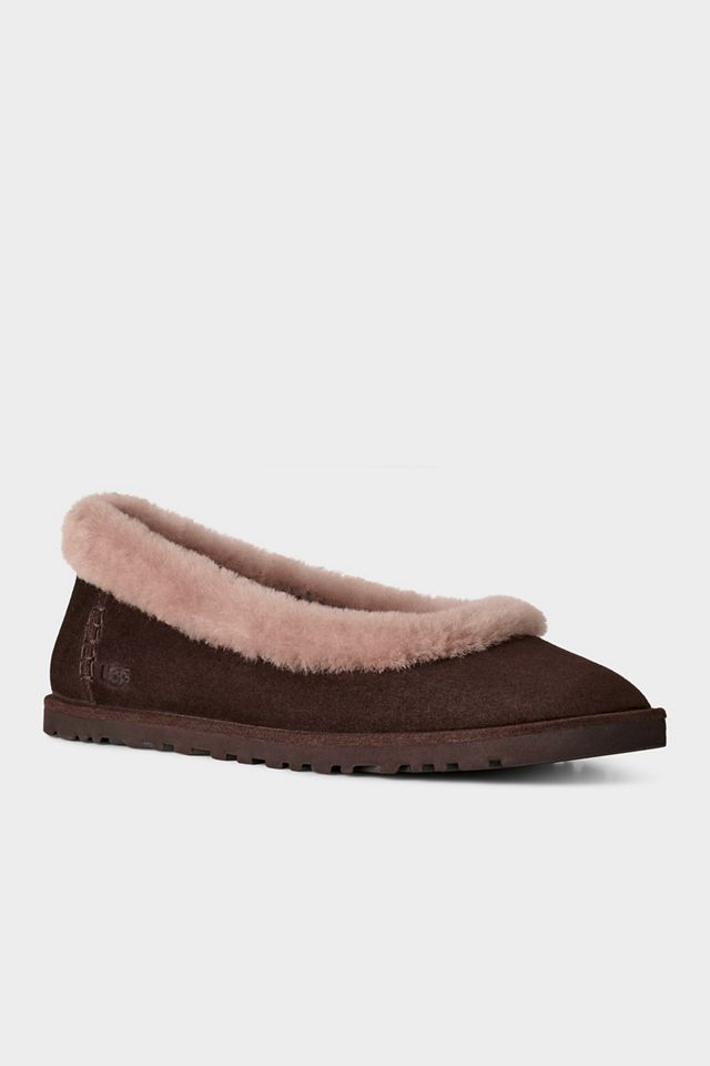 UGG Women's Zora Shearling Ballet Flats #1