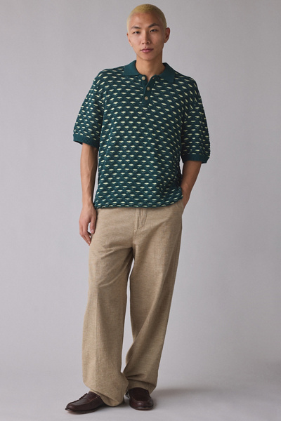 Les Deux Esmay Shell Knit Short Sleeve Polo Shirt