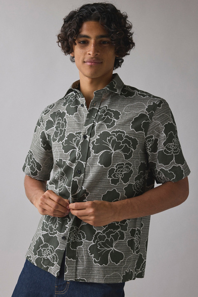 Les Deux Charlie Poppy Allover Print Shirt