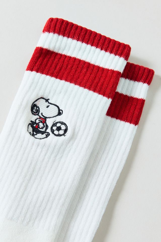 Peanuts Snoopy Athletic Stripe Crew Socks #1