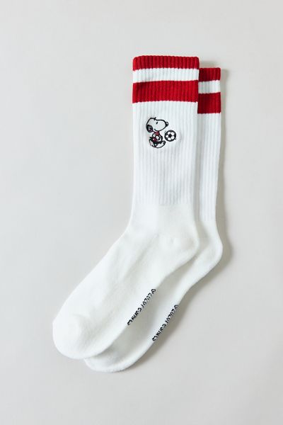 Peanuts Snoopy Athletic Stripe Crew Socks