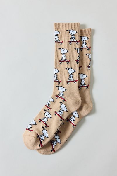 Peanuts Snoopy Allover Skateboard Crew Socks