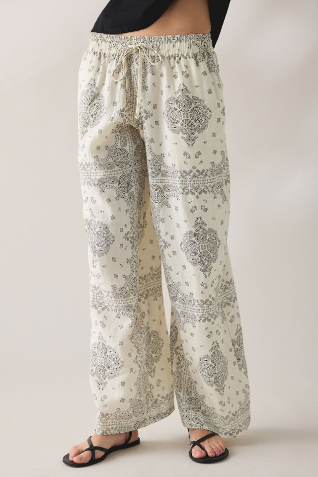 Pantalon à enfiler Maura à imprimé bandana Kimchi Blue #1