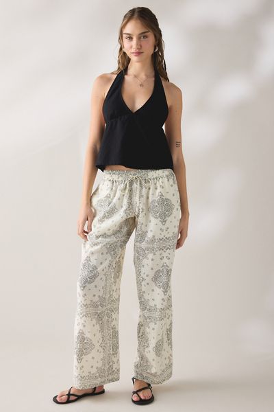 Kimchi Blue Maura Bandana Print Pull-On Pants
