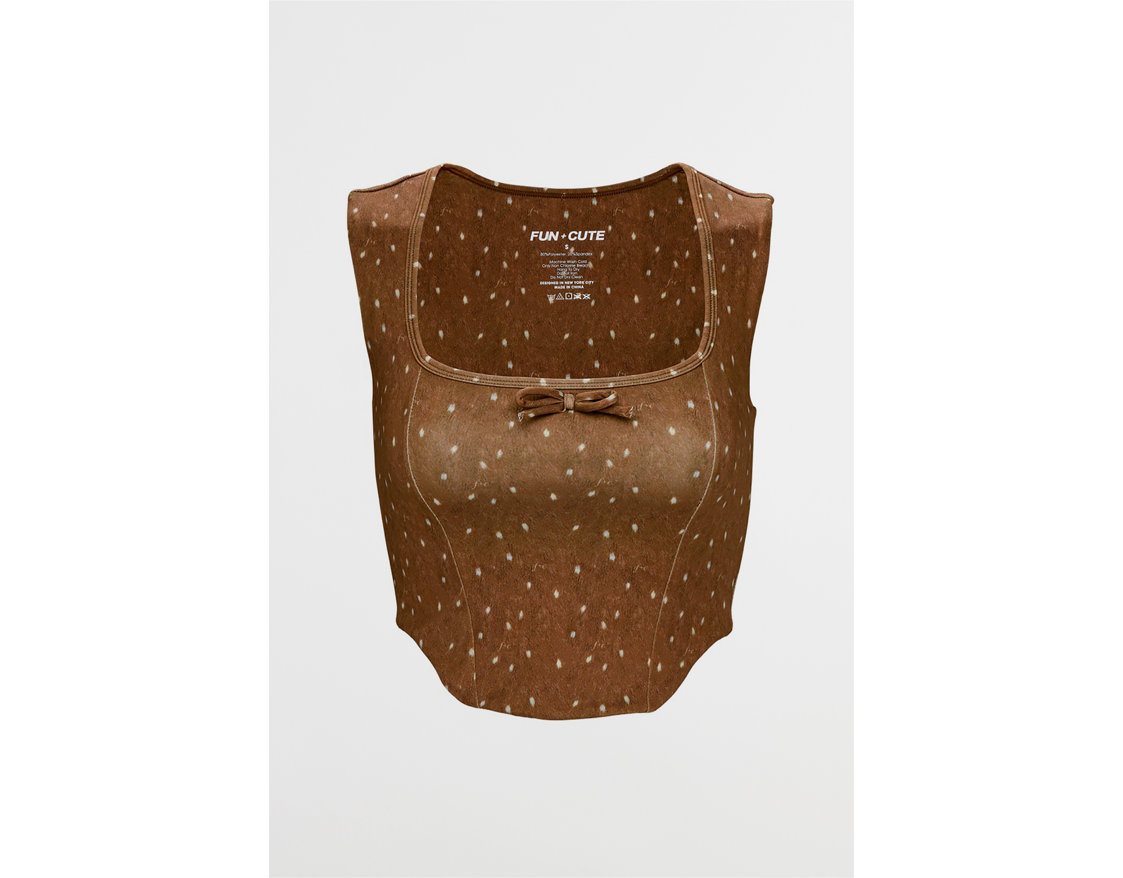 FUN+CUTE The Fawn Corset Sports Bra