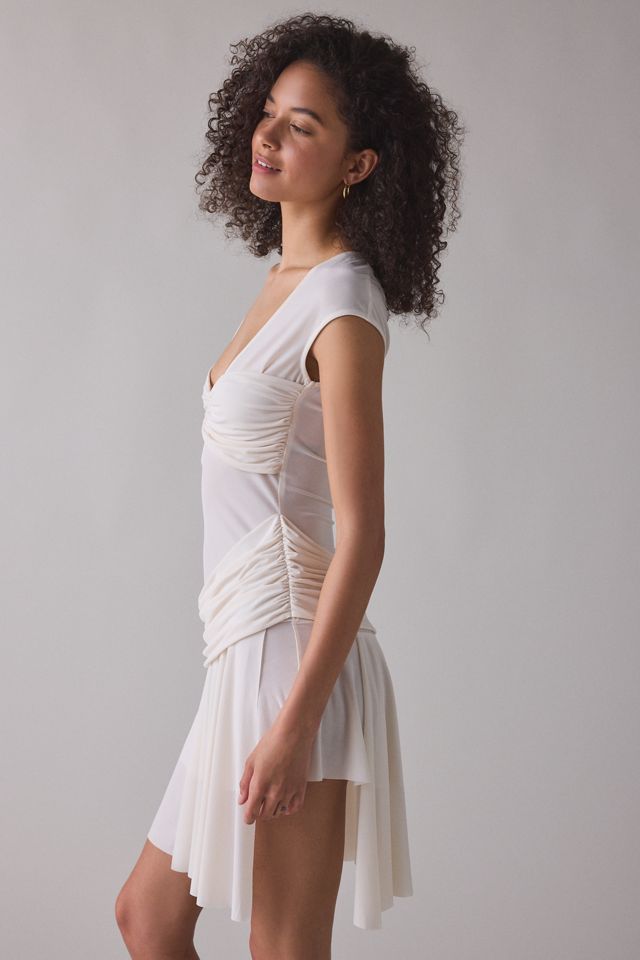 Robe mini à manches cape asymétriques You Woodrose Deli #2