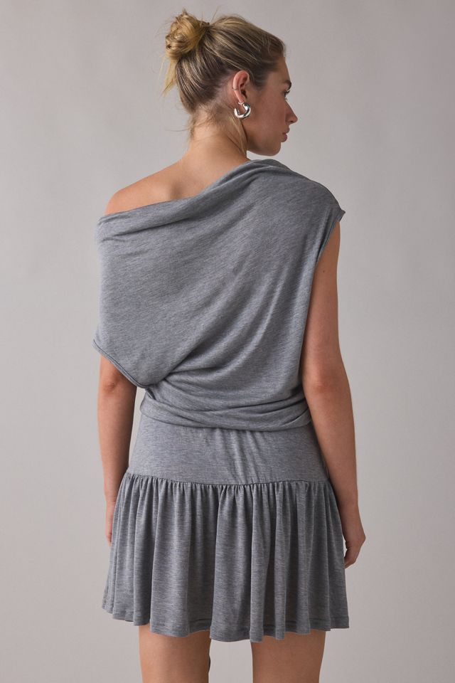 Woodrose Deli Twist And Tie Asymmetric One-Shoulder Mini Dress #3