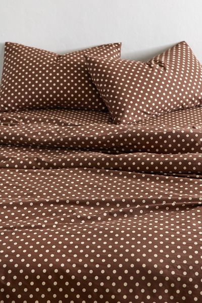 Ensemble de housse de couette Jane à motif à pois