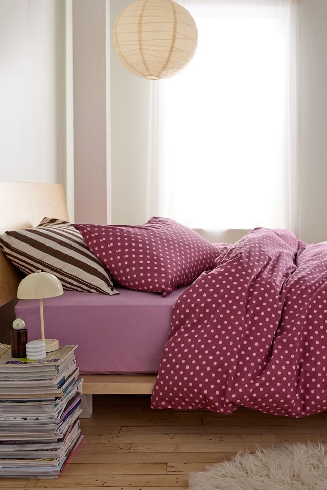 Ensemble de housse de couette Jane à motif à pois #1