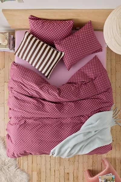 Ensemble de housse de couette Jane à motif à pois