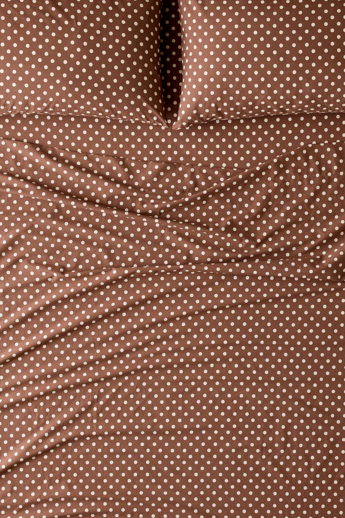 Jane Polka Dot Patterned Sheet Set - Partridge/Eggnog, FULL