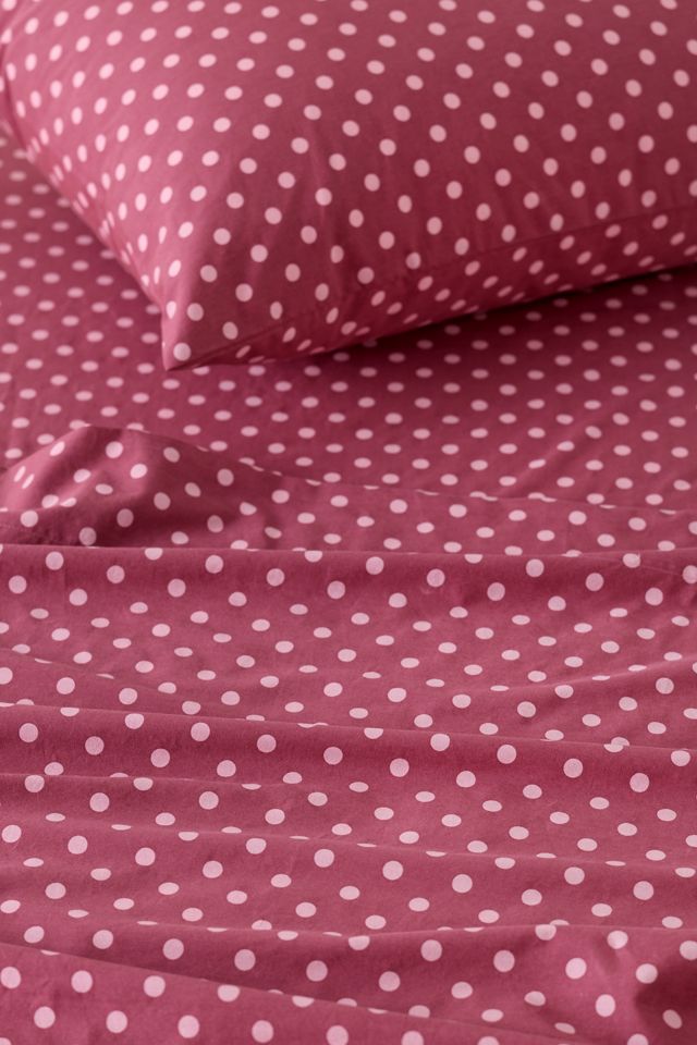 Ensemble de draps Jane à motif à pois #1