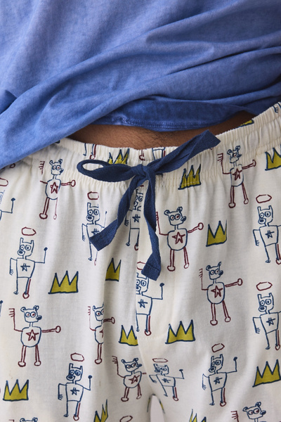 Basquiat King Pattern Pajama Pant