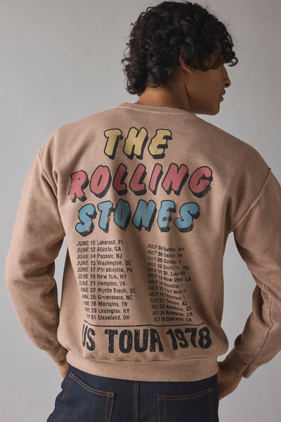 Rolling Stones Houston 1978 Graphic Crew Neck Sweatshirt
