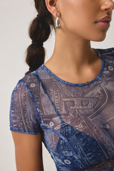 Diesel Kasia-Dnm Sheer Mesh Rash Guard