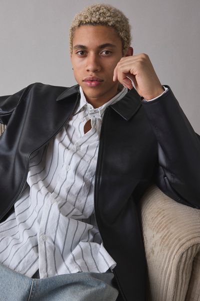 Diesel S-Berto Teddy Graphic Pattern Jacket | Urban Outfitters