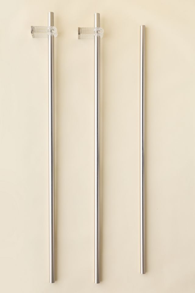 Arya Adjustable Steel Flute Curtain Rod #1
