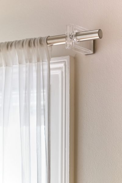 Arya Adjustable Steel Flute Curtain Rod