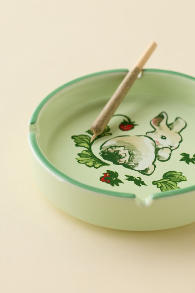 Minimal Icon Graphic Printed Ceramic Ashtray #1