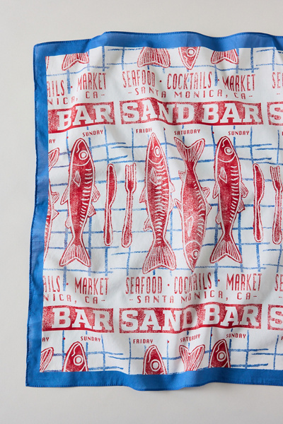 Sardine Pattern Cotton Bandana