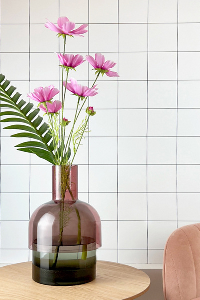 Cloudnola Glass Flip Vase In Mauve At Urban Outfitters In Multi