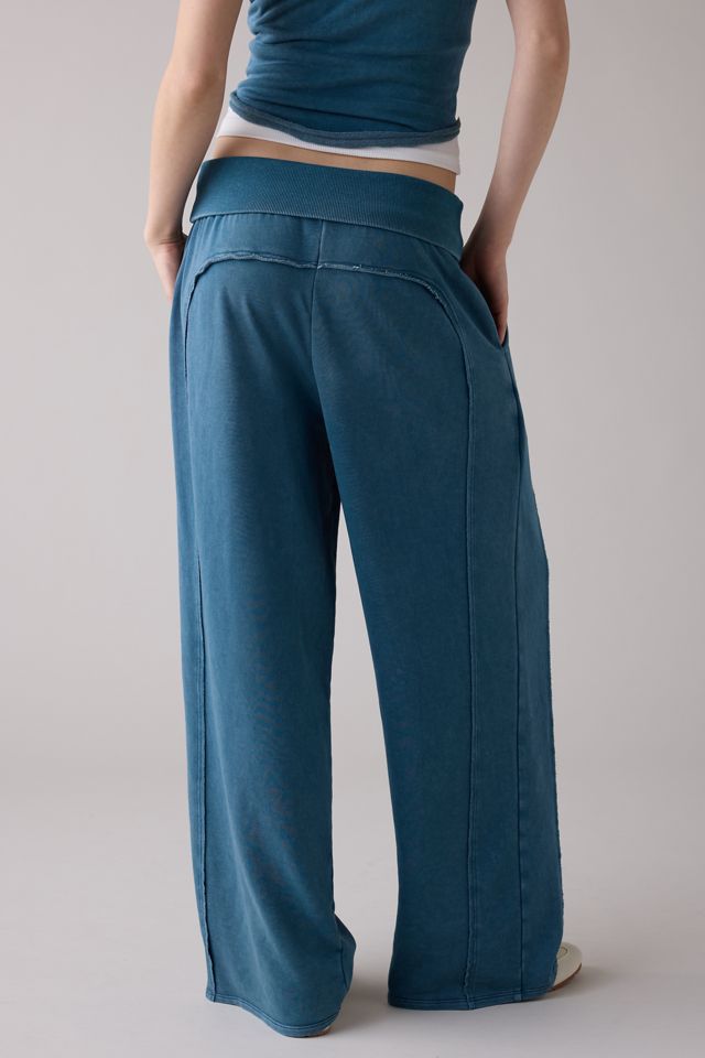 Out From Under Tear It Up Terry Knit Foldover Sweatpants #3