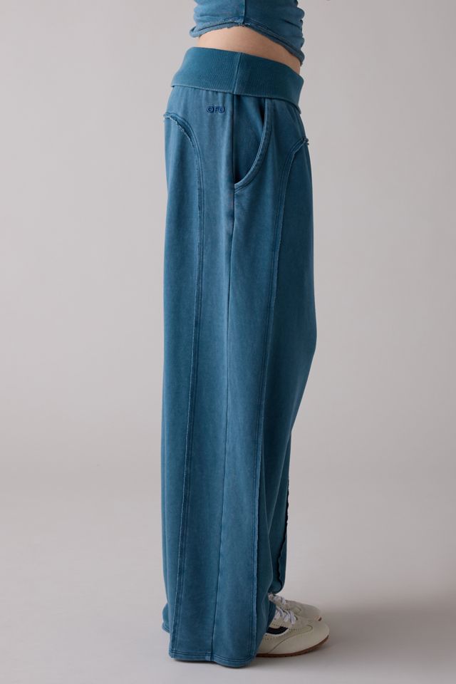 Out From Under Tear It Up Terry Knit Foldover Sweatpants #4