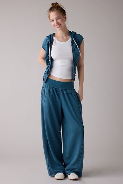 Pantalon de survêtement en tricot éponge à taille repliée Tear It Up Out From Under