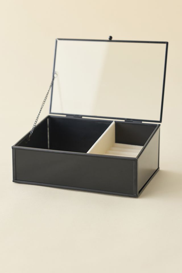 Metal Lift-Top Jewelry Box #1