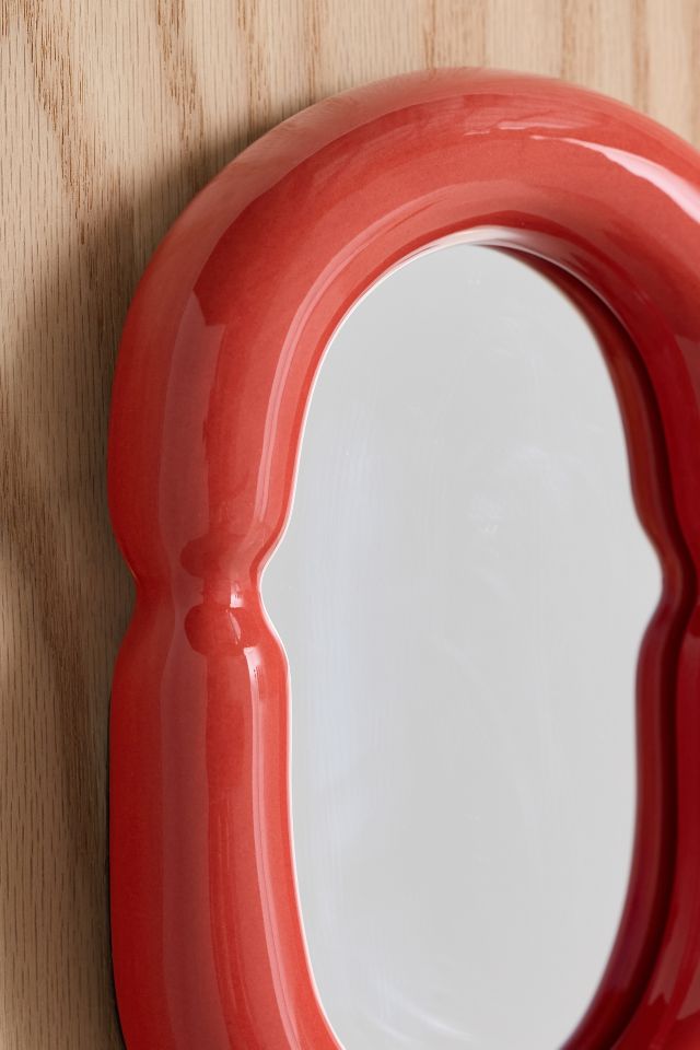 Ceramic Framed Tabletop & Wall Mirror #2