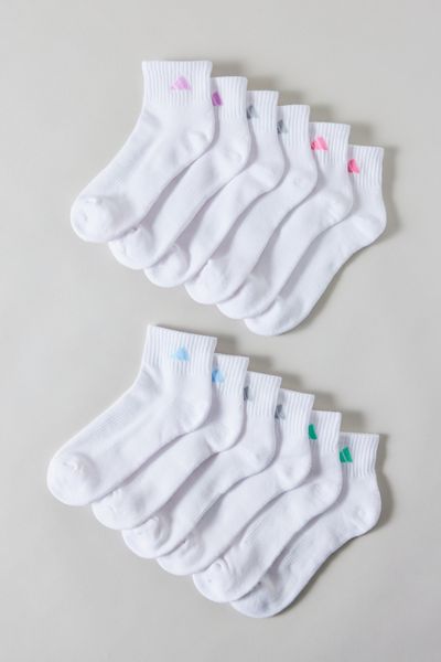 adidas Cushioned Quarter Crew Socks 6-Pack