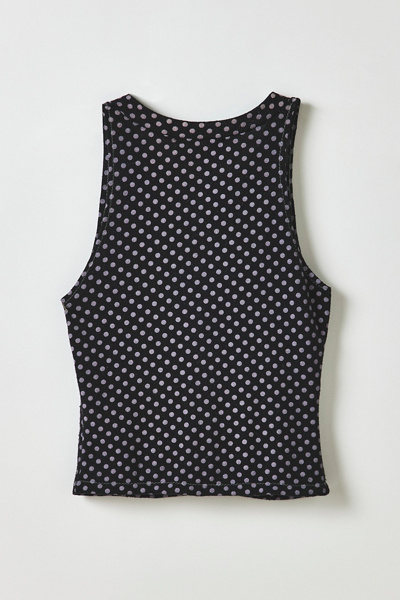 Vintage By My Grrl Ruffle Polka Dot Vest Top