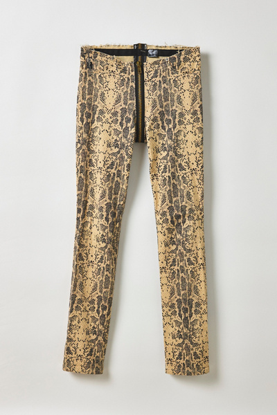 Vintage By My Grrl Snake Print Zipped Jeans