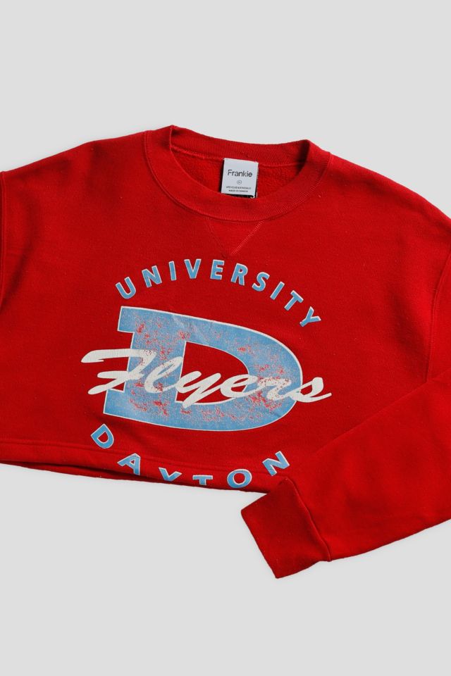 Frankie Collective Rework Dayton University Crop Sweatshirt #1