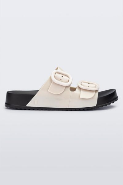 Melissa Cozy Jelly Slide In Black/beige, Women's At Urban Outfitters In Multi