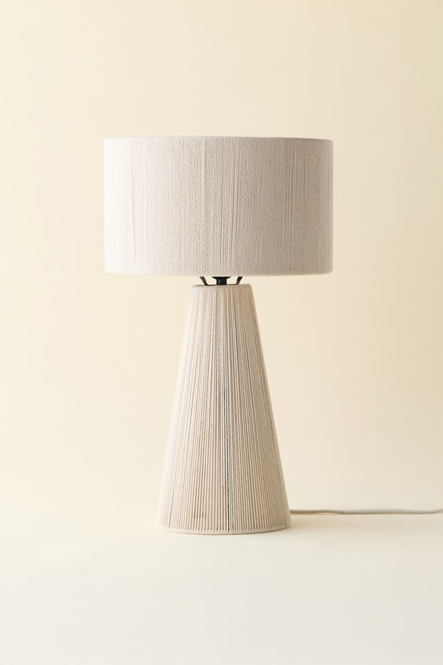 Tate Cotton Threaded Table Lamp #1