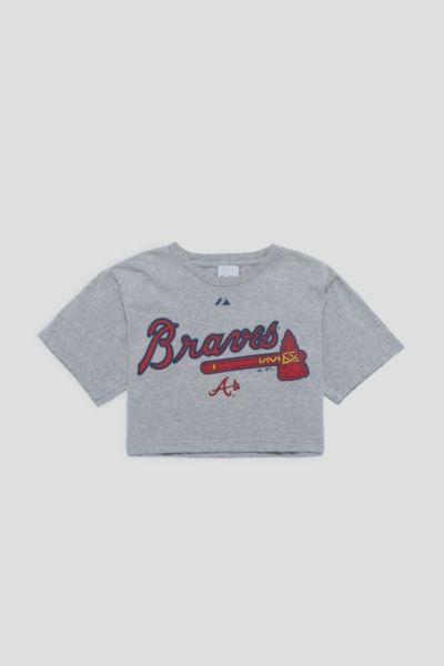 Frankie Collective Rework Atlanta Braves Crop Tee
