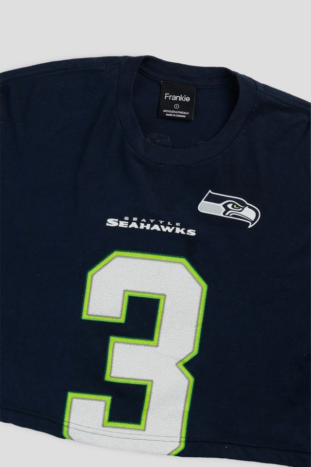 Frankie Collective Rework Seattle Seahawks NFL Crop Tee #1