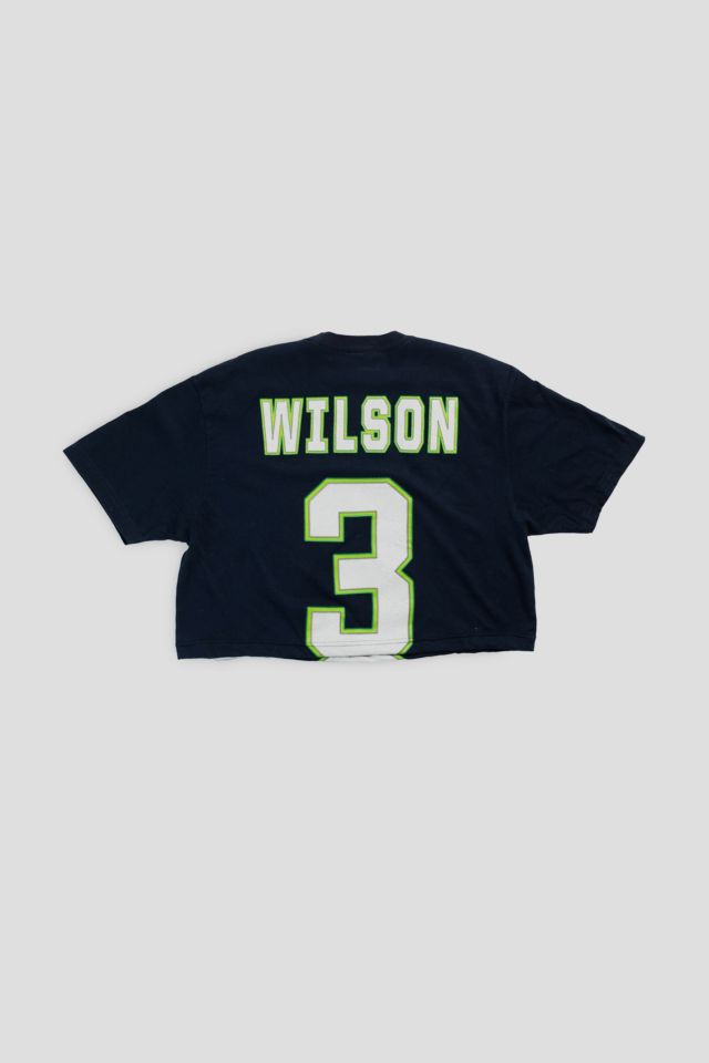 Frankie Collective Rework Seattle Seahawks NFL Crop Tee #2