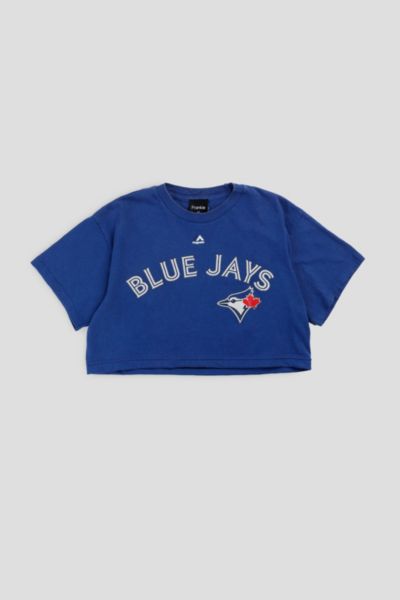 Frankie Collective Rework Toronto Blue Jays MLB Crop Tee