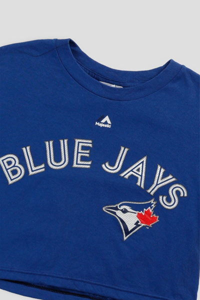 Frankie Collective Rework Crop Toronto Blue Jays MLB Tee