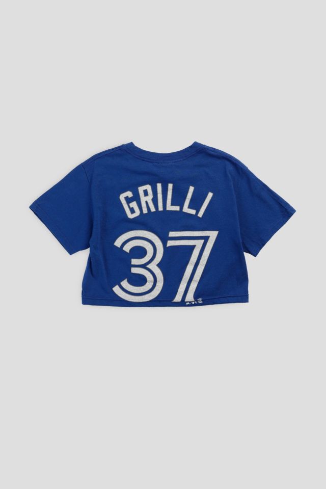 Frankie Collective Rework Toronto Blue Jays MLB Crop Tee #2