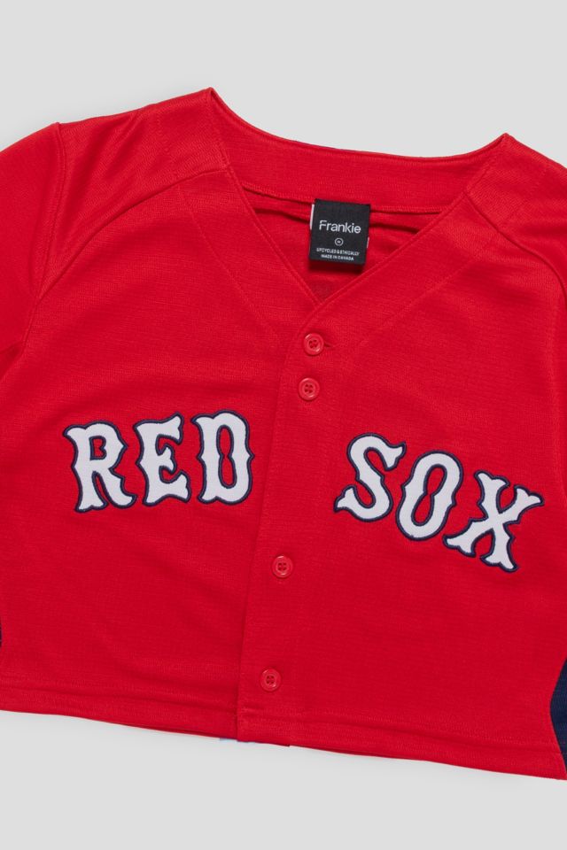 Frankie Collective Rework Boston Red Sox Crop Jersey #2