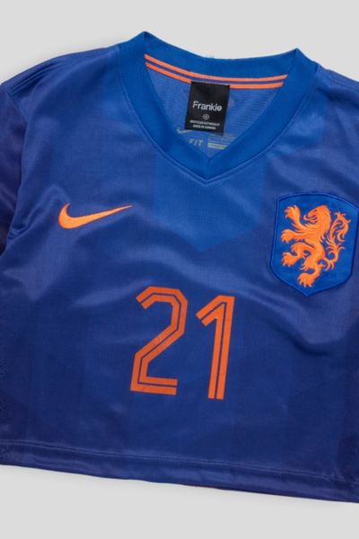 Frankie Collective Rework Netherlands Team Soccer Crop Jersey