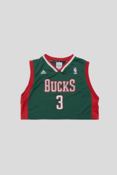 Frankie Collective Rework Milwaukee Bucks Crop Jersey