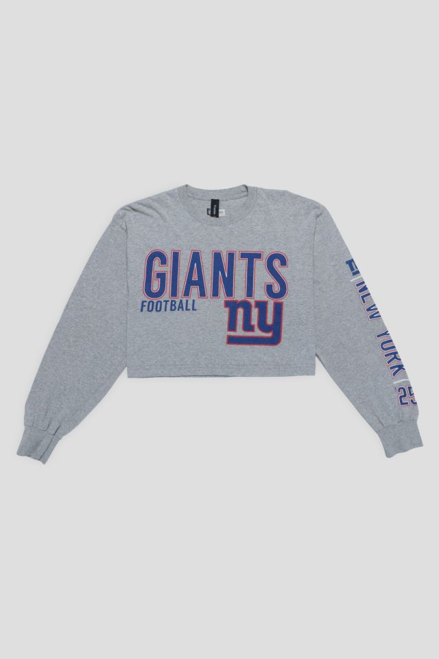 Frankie Collective Rework New York Giants Crop Tee