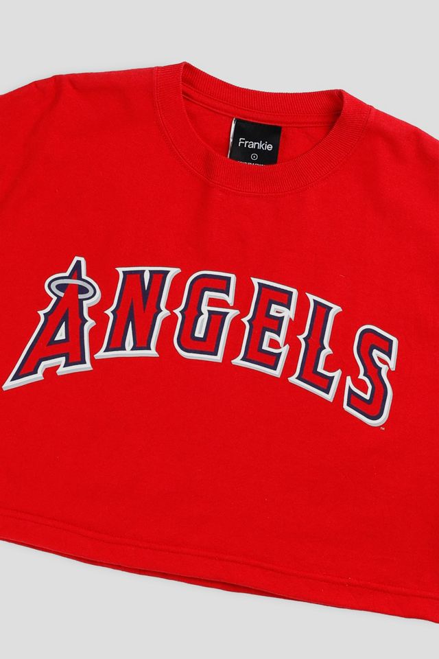 Frankie Collective Rework LA Angels MLB Crop Tee #1