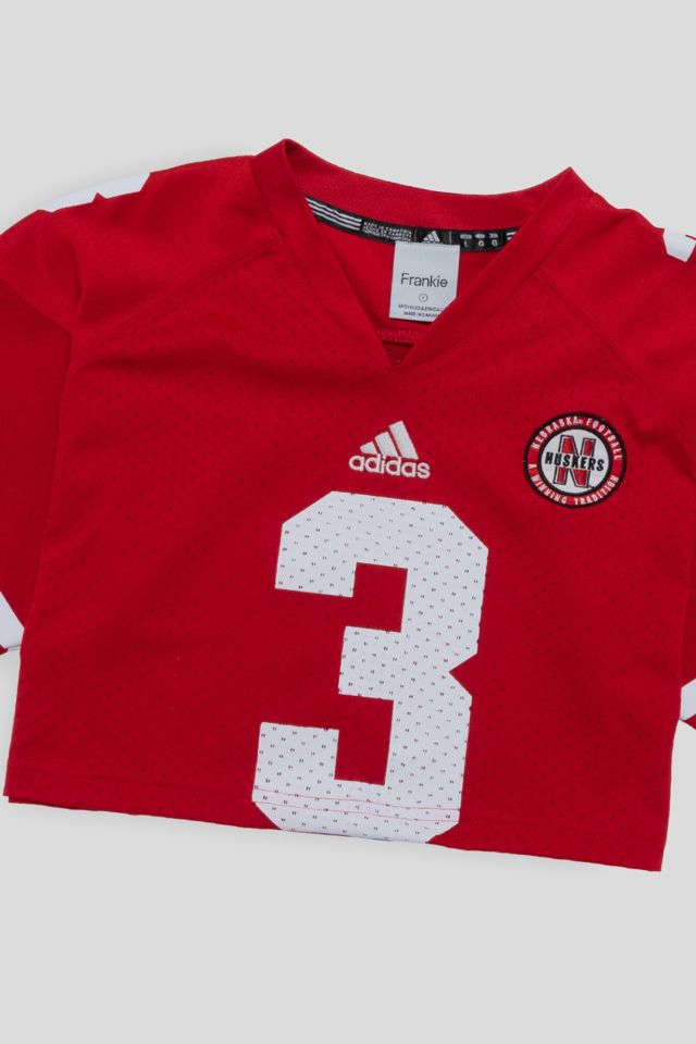 Frankie Collective Rework Nebraska Huskers Crop Jersey #1