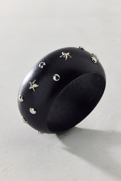 Stardust Studded Wooden Bangle Bracelet | Urban Outfitters