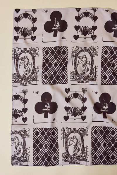 Wish Me Luck Playing Card Pattern Bandana